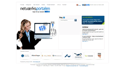 Desktop Screenshot of netvaerksportalen.dk