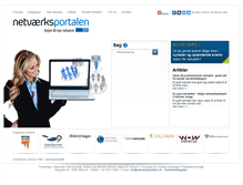 Tablet Screenshot of netvaerksportalen.dk
